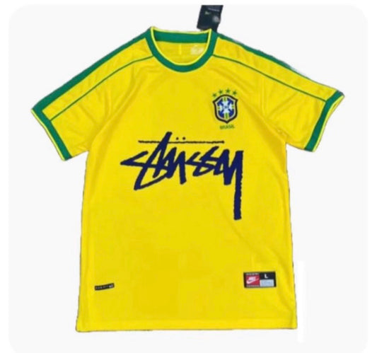 Retro Brazil (Stussy) Football Jersey